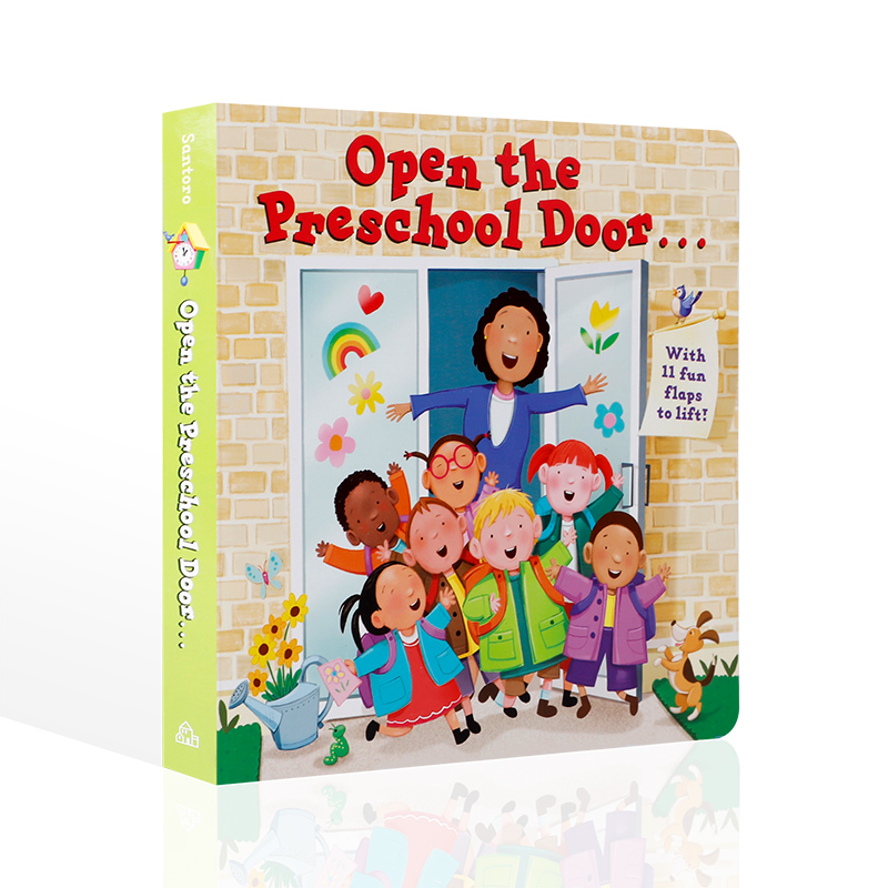英文原版绘本Open the Preschool Door打开学前教育的大门 低幼儿童英语启蒙认知绘本 宝宝睡前故事书图画书 亲子互动共读早教书