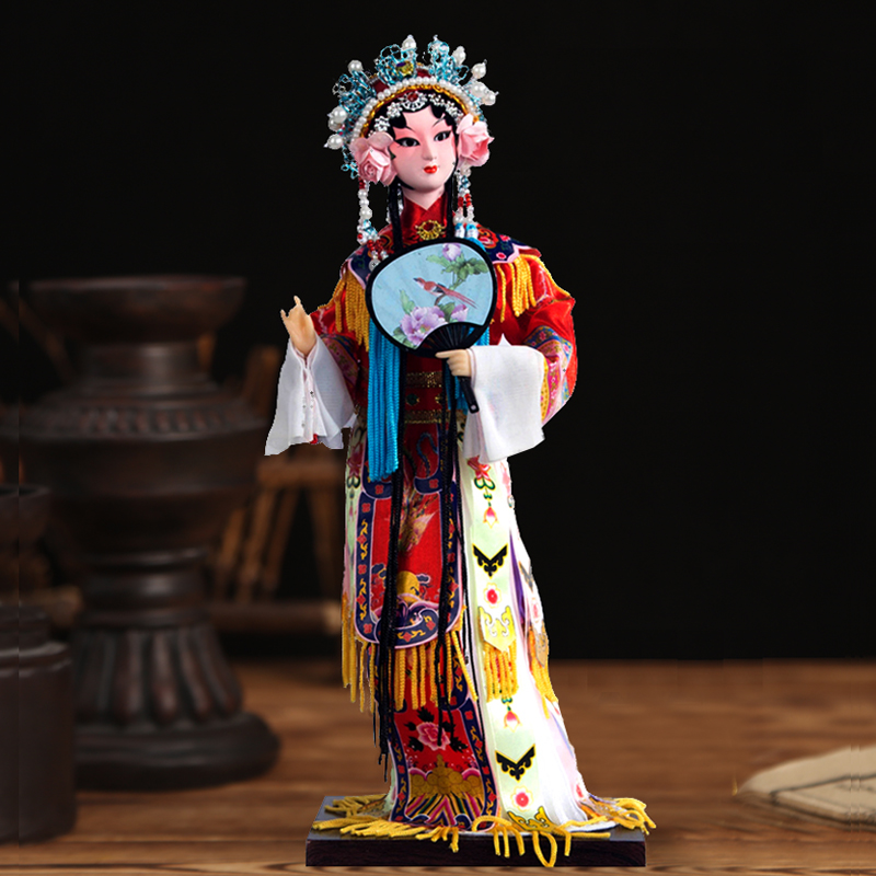 摆件家居装饰品娟绢人娃娃人偶摆件 民族风礼品手工制作工艺品
