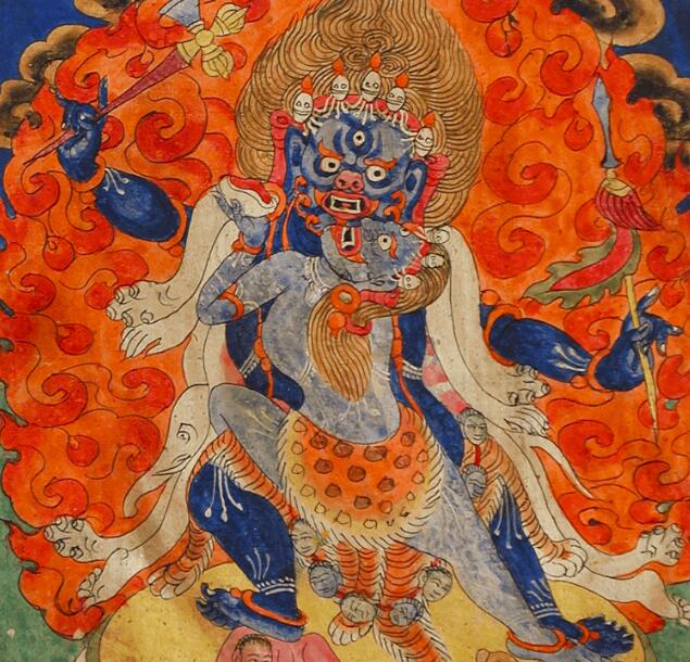 Yab-Yum中的恐怖神灵-欢乐佛 西藏绘画唐卡高清电子图片临摹素材