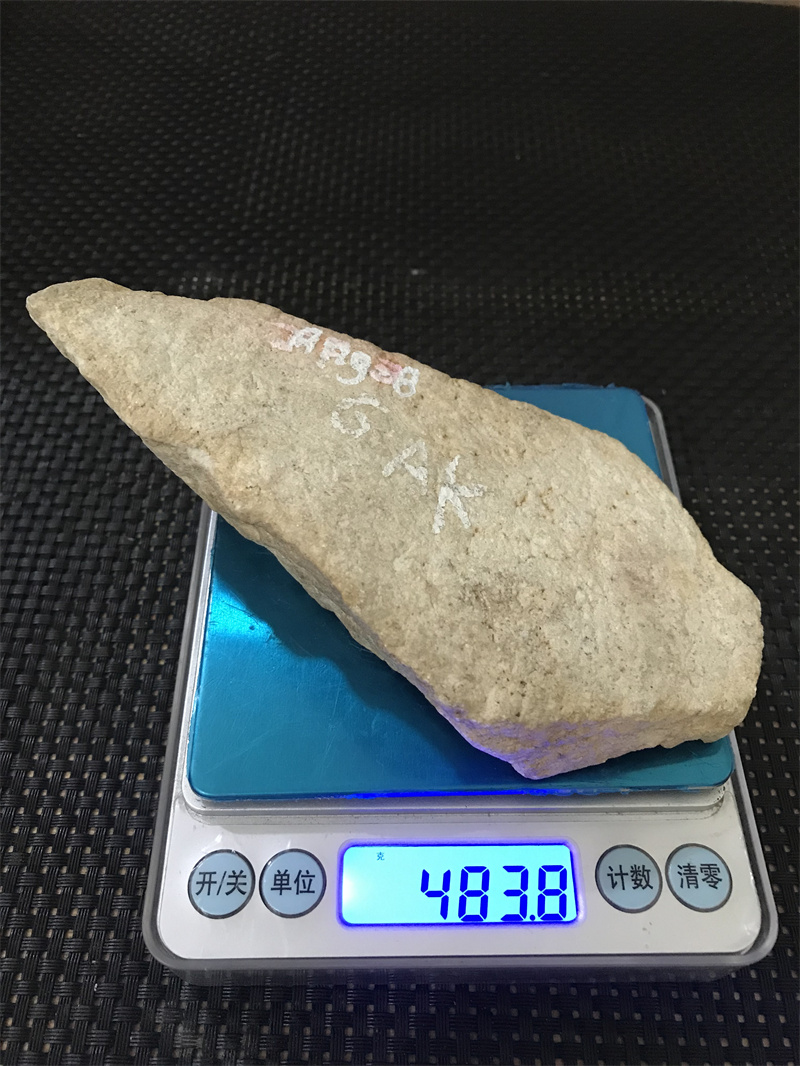缅甸翡翠原石480g温巴列ANG-38种水料老坑玉石定制皮壳紧实