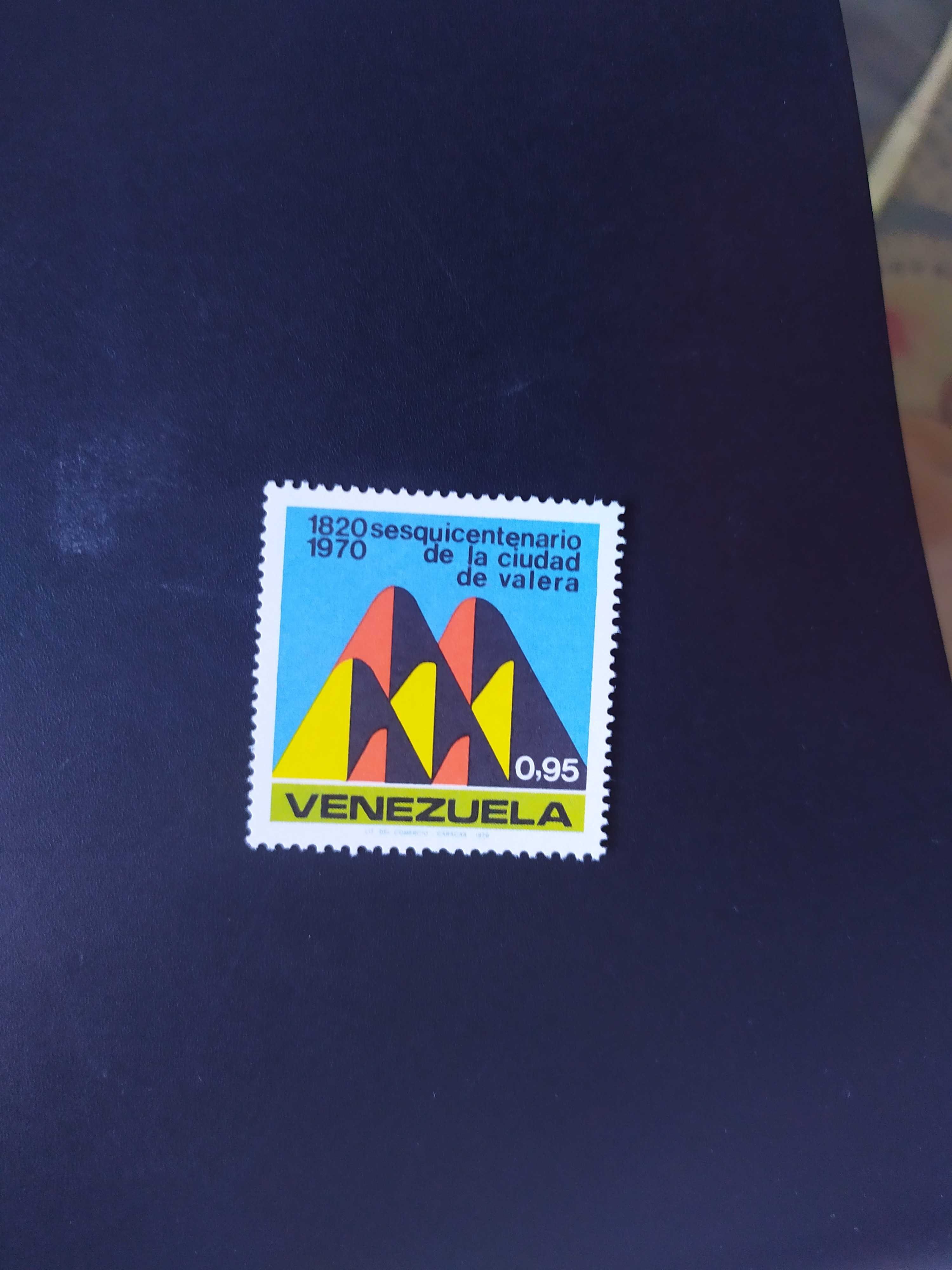 委内瑞拉1970年莱拉建城150周年丘陵造型图邮票1全新