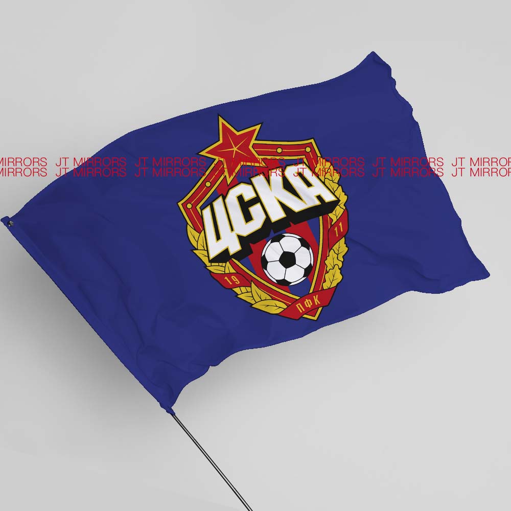 莫斯科中央陆军足球俱乐部球队队旗旗帜定制定做PFC CSKA Moscow