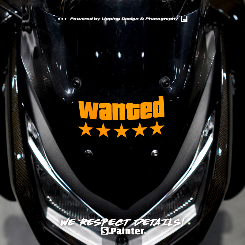 SP车贴 经典游戏创意汽车贴纸任务完成摩托车头盔车身防水反光贴