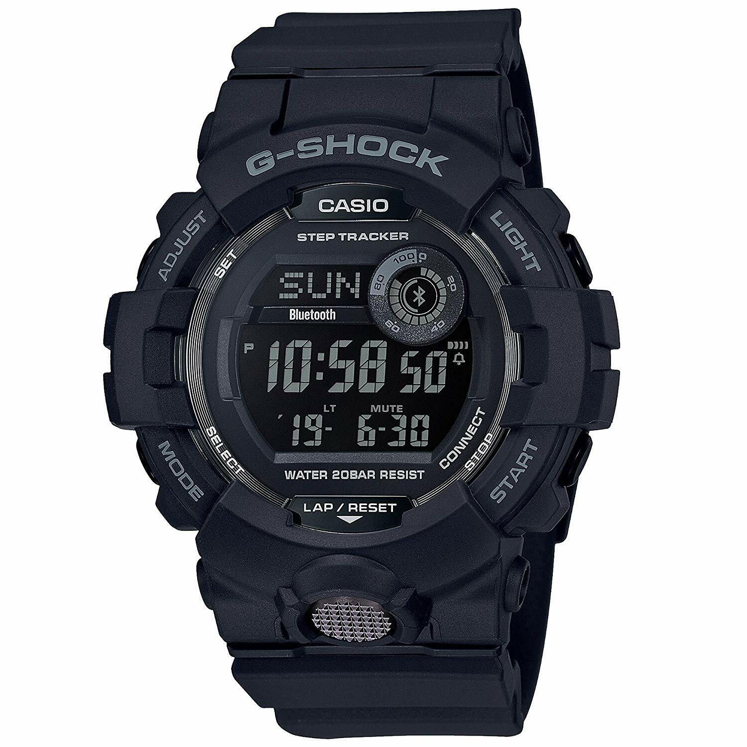 CASIO卡西欧G shock GBD800 1B Super夜光数字的黑色手表