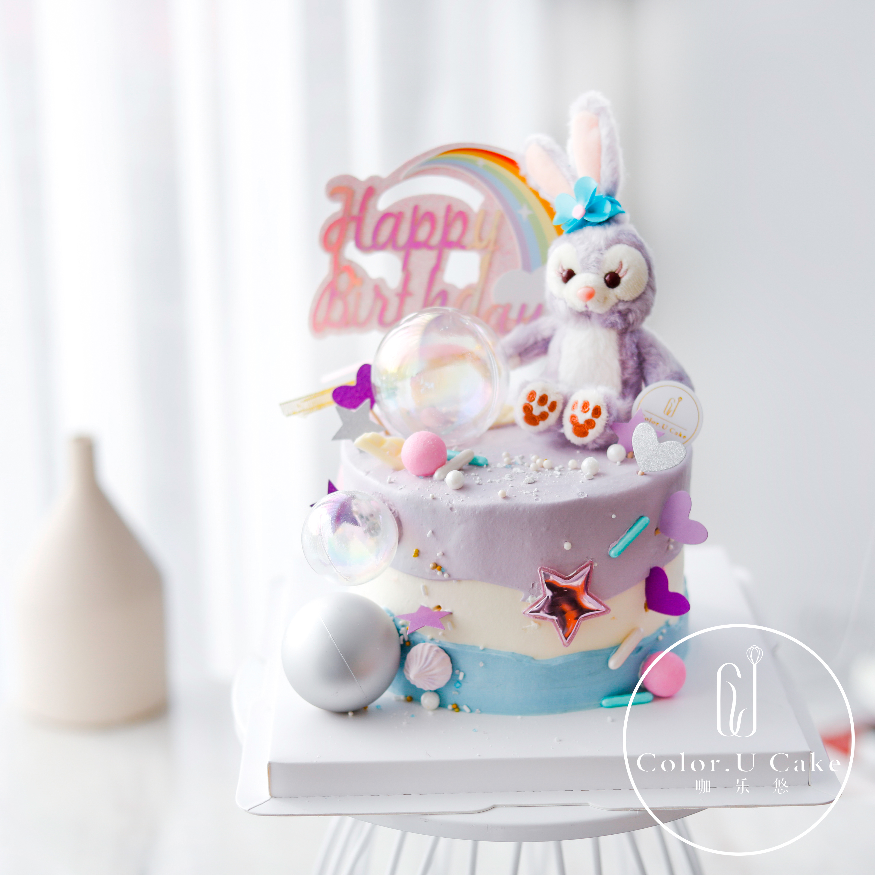星黛露迪斯尼网红可爱女孩宝女朋友满月周岁水果蛋糕杭州上海同城