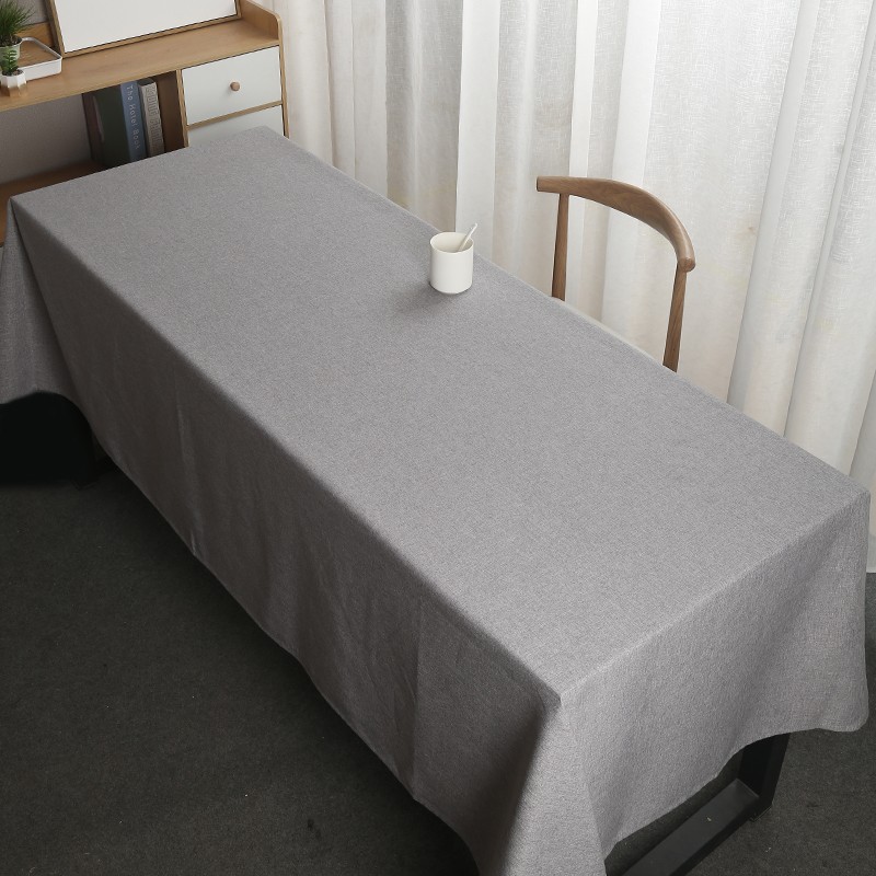 加大会议室桌布酒店纯白色活动展会西餐桌台布轻奢高级感尺寸定制