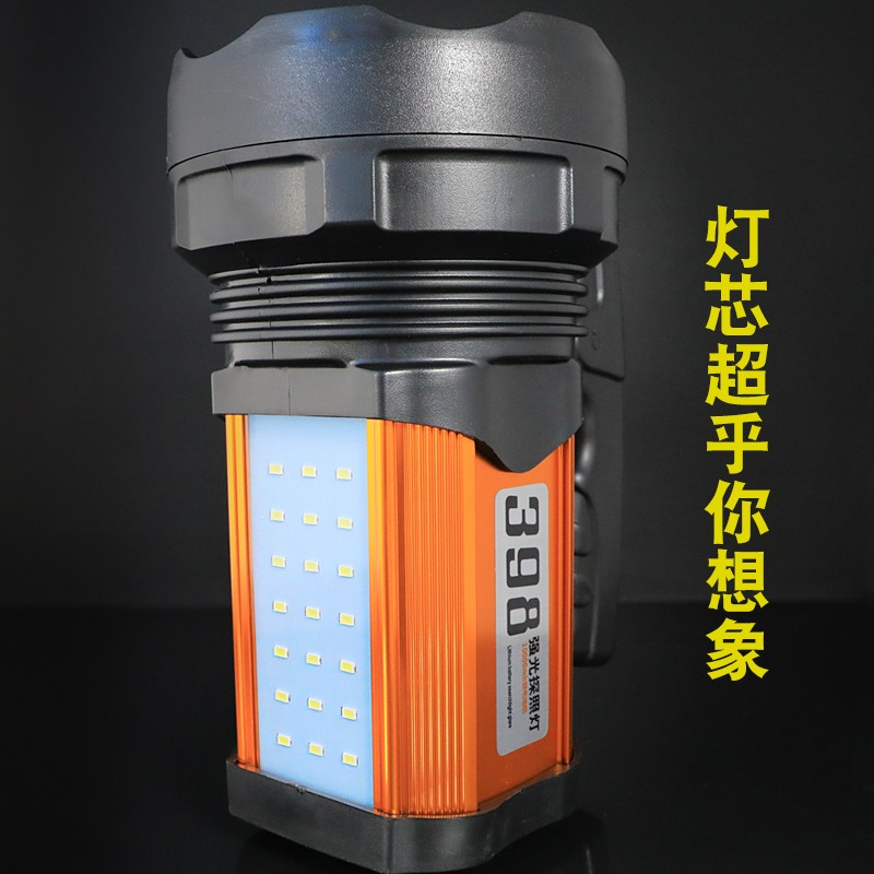 防灾手电筒应急强光灯远射超亮户外大功率充电多功能米电瓶灯5000