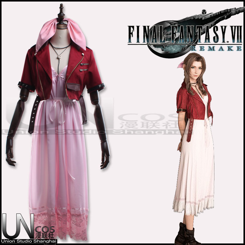 最终幻想7重制版 艾瑞丝 COSPLAY服装实拍