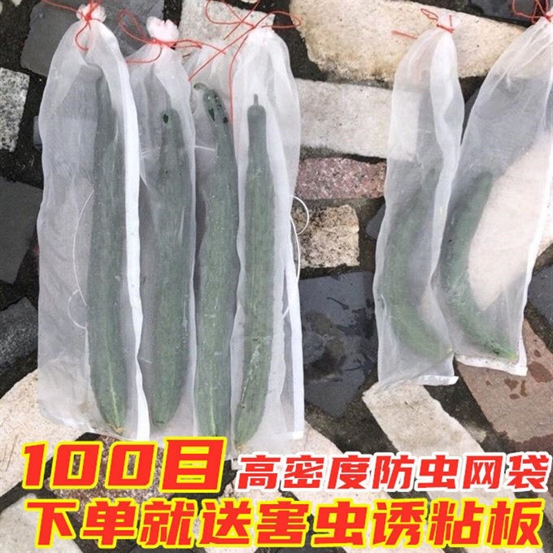 苦瓜丝瓜黄瓜套袋专用袋青瓜水果瓜果套果袋透明防虫袋塑料纸袋套