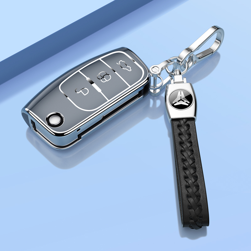 适用福特经典福克斯钥匙套嘉年华钥匙包老款翼博汽车钥匙保护扣壳