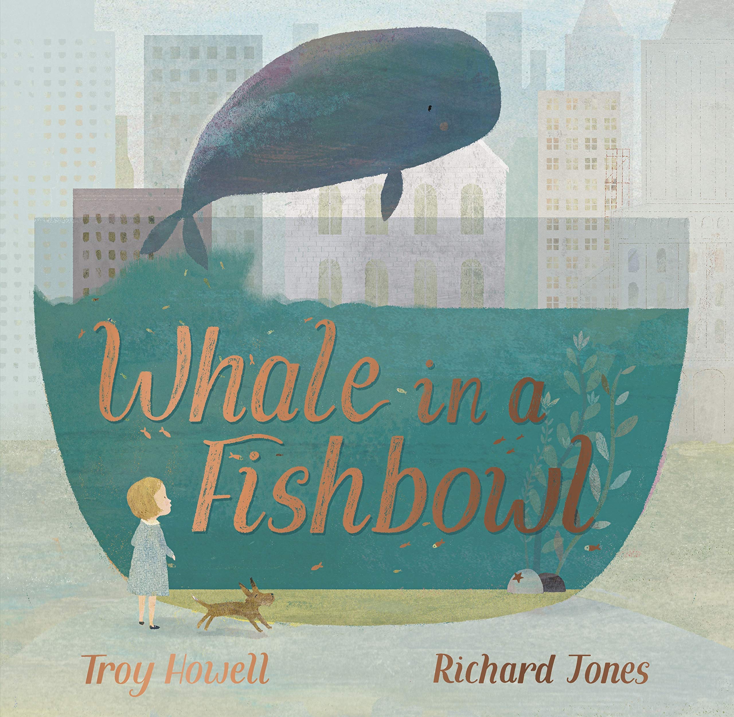 英文原版 鱼缸里的鲸鱼 Richard Jones插画绘本 精装 Whale in a Fishbowl BJ