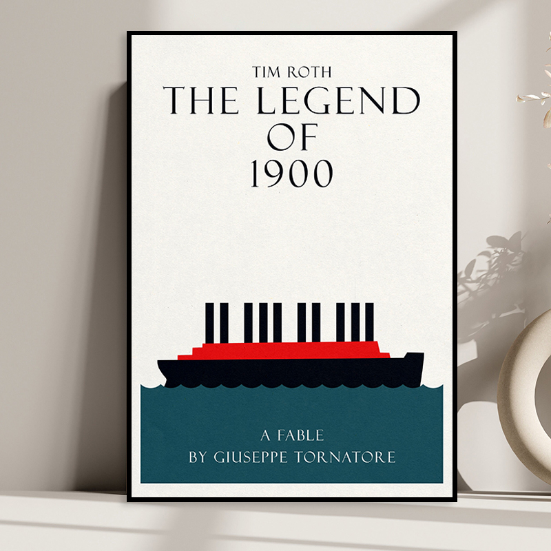 1900海上钢琴师经典电影海报装饰画琴房教室餐厅壁画励志床头挂画