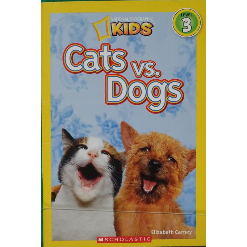 Cats vs. Dogs  by Elizabeth Carney平装Scholastic猫与狗地理孩子学术版