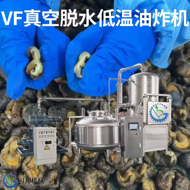 香菇脆深加工设备GB-1200炸蘑菇脆VF低温脱水油炸机