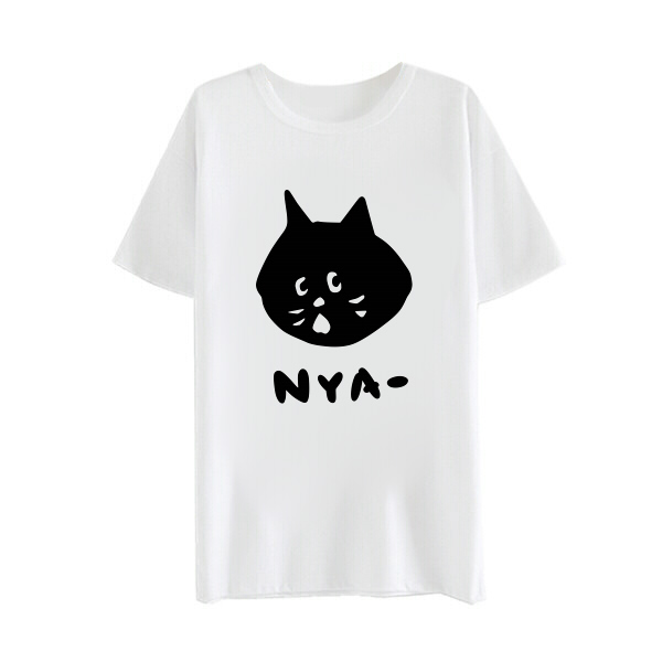 绮丽屋日本动漫周边惊讶猫NYA二次元宅文化短袖T恤萌可爱满百包邮