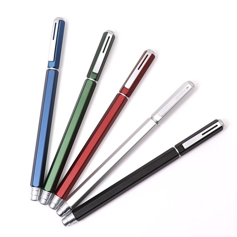 日本文具Pentel派通BLN665六角金属杆速干针管防水中性笔0.5mm办公用品水性笔