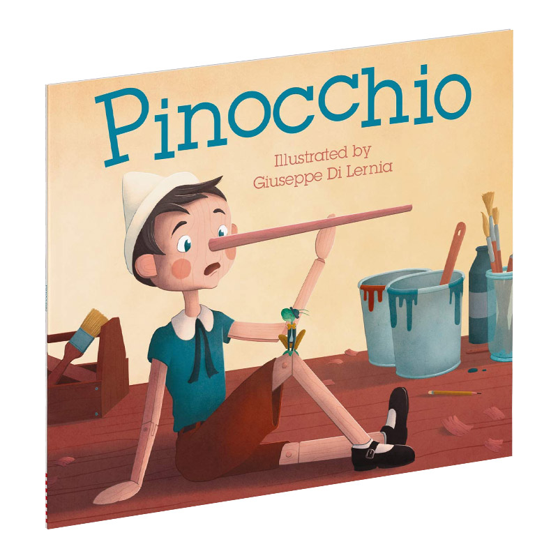 Pinocchio 英文原版 匹诺曹 木偶奇遇记 经典童话故事 儿童英语启蒙认知图画书 英文版进口原版英语书籍