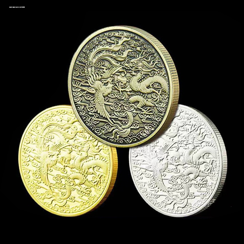 凤凰铜币仿亚洲外国钱币硬币各国外币货币仿真币