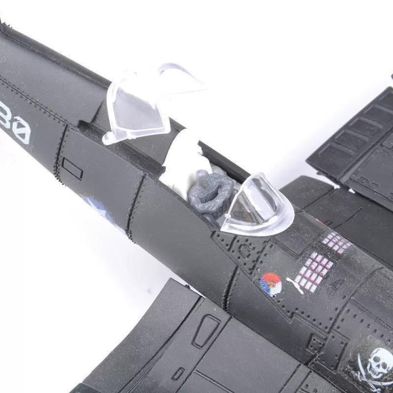 4飞机喷火飓风109战斗机航模摆件益智模型士兵拼装模型玩具#