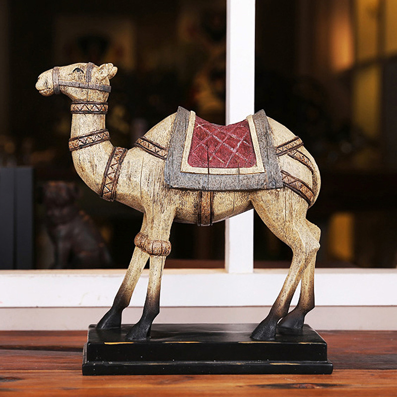 大象骆驼马书挡书立书靠中亚阿拉伯风电视柜办公室书柜装饰工艺品