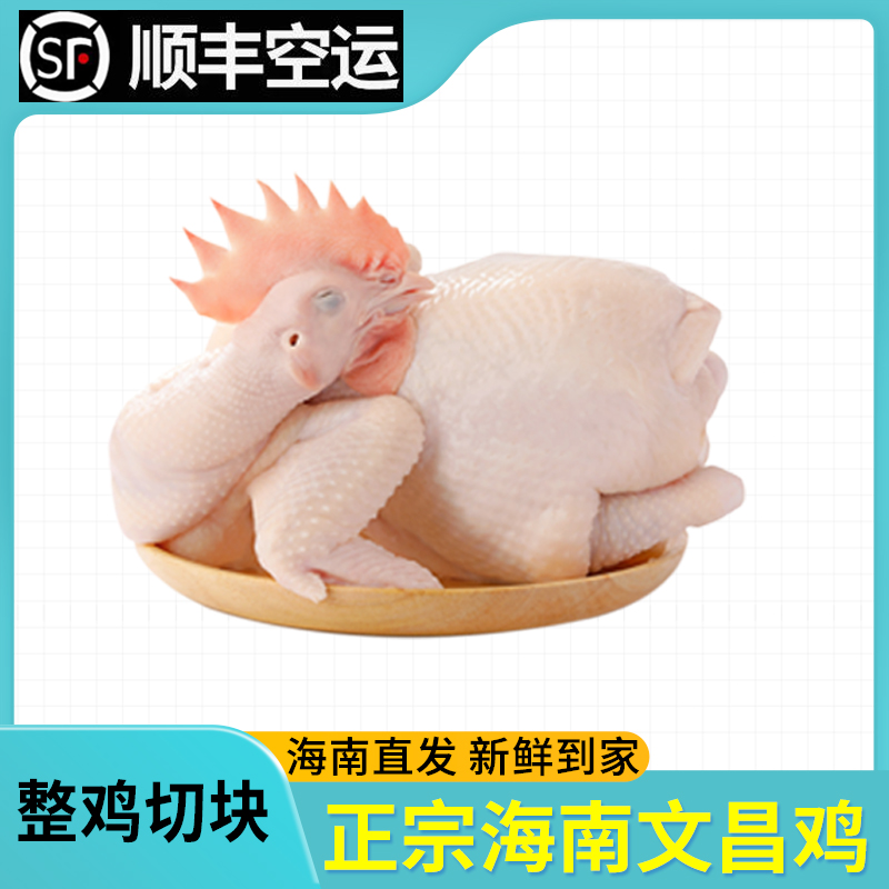 海南散养文昌鸡特产土鸡椰子鸡火锅配料160天生农家散养鸡切块