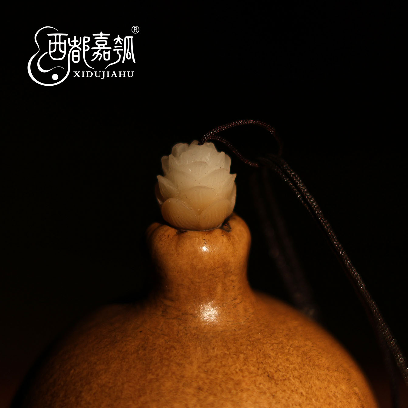 西都嘉瓠酒葫芦塞子手工制作雕刻莲花牛角塞子支持定做加工包邮