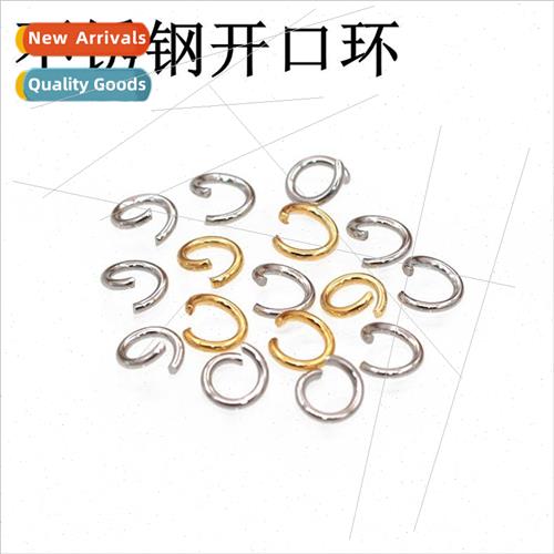 DIY jewelry stainless steel connecting ring open circle hand