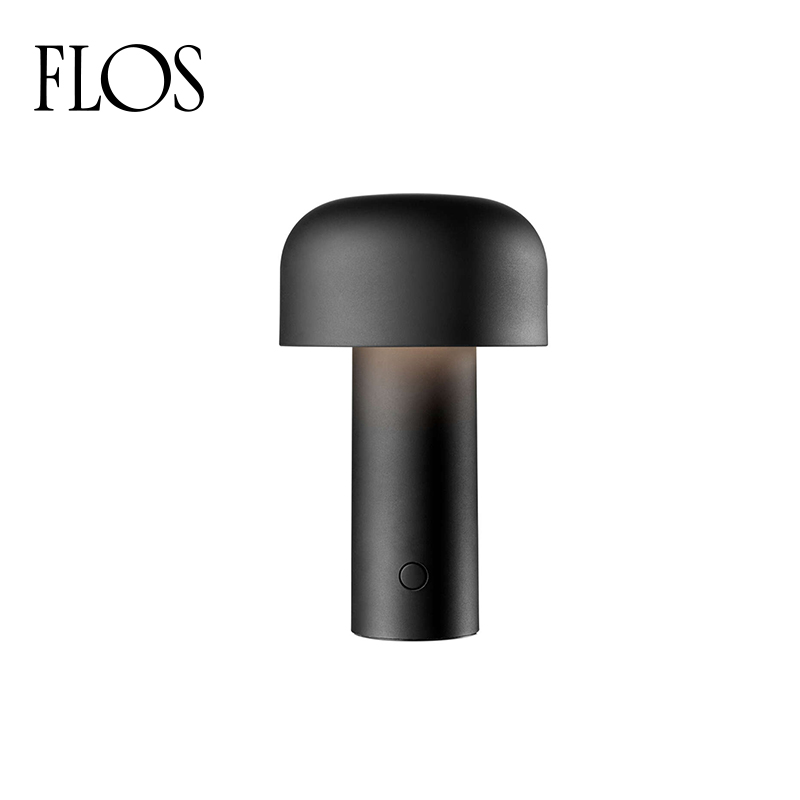 FLOS 意大利进口bellhop台灯磨砂黑蘑菇小夜灯usb充电移动便携灯