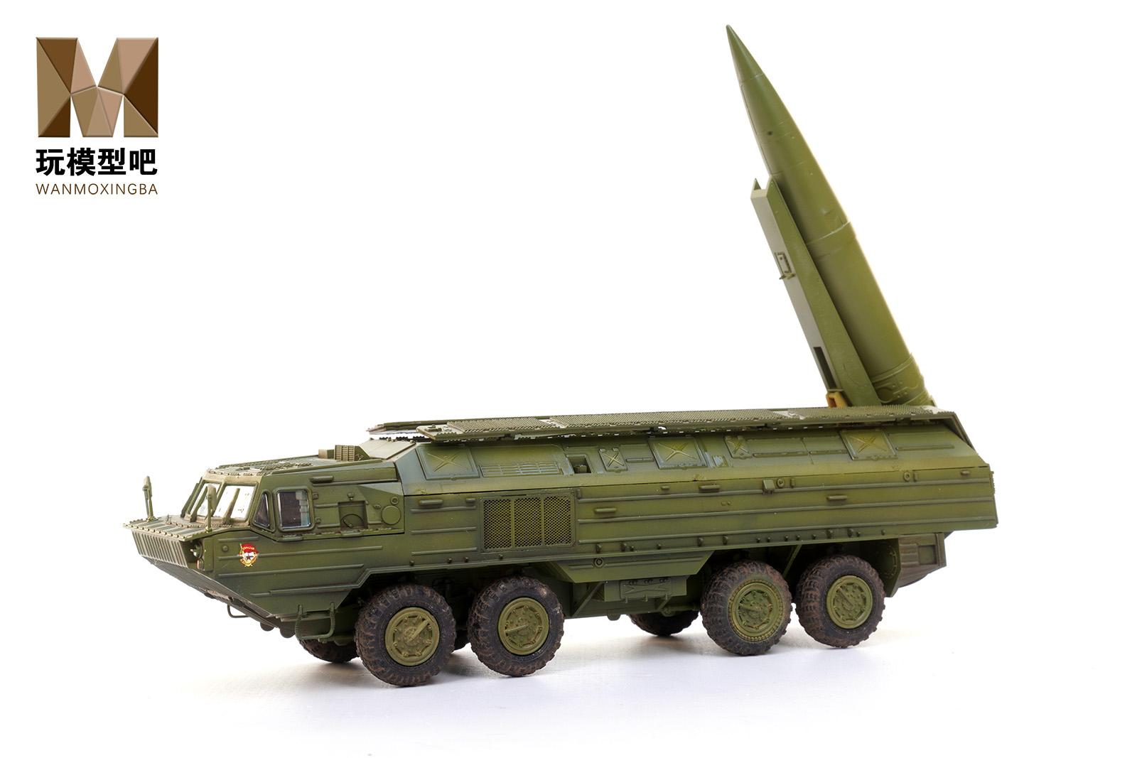 玩模型吧1/72苏联SS-23“蜘蛛”9K714 OKA导弹发射车塑料成品模型