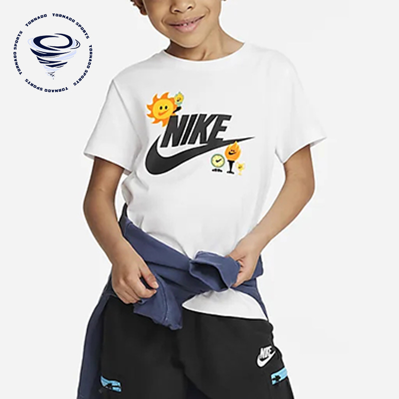 Nike/耐克正品夏季小童圆领透气卡通图案运动短袖FQ3660-100