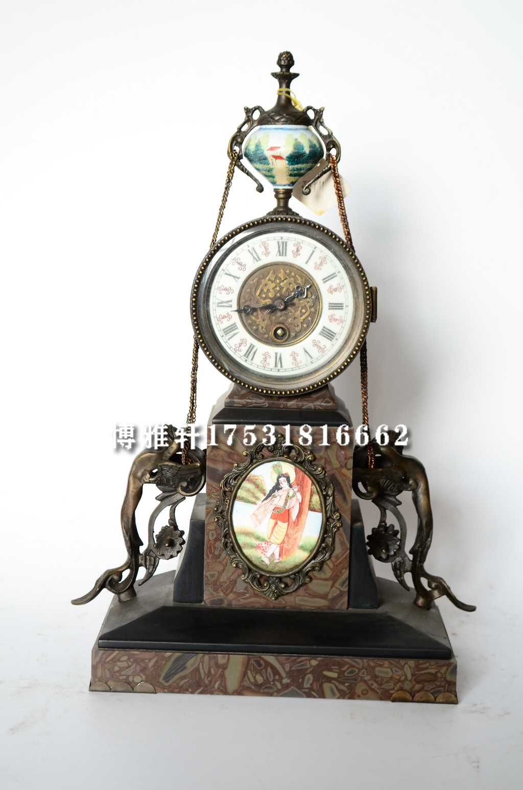 钟表仿西洋老式发条座钟古典故宫博物院收藏古玩把玩台钟壁炉钟
