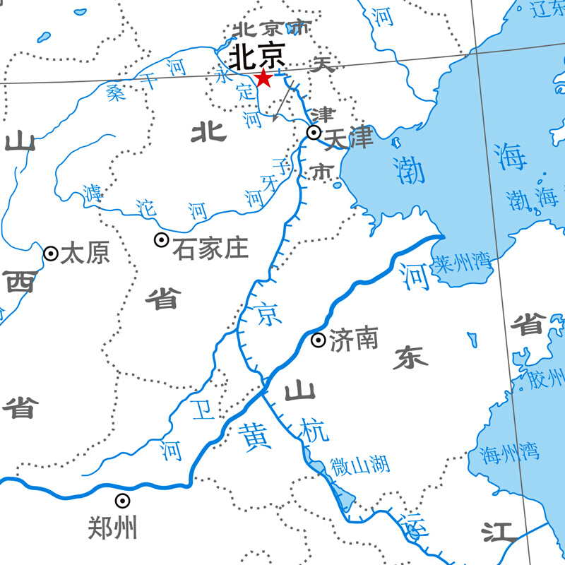 中国河流水系分布图