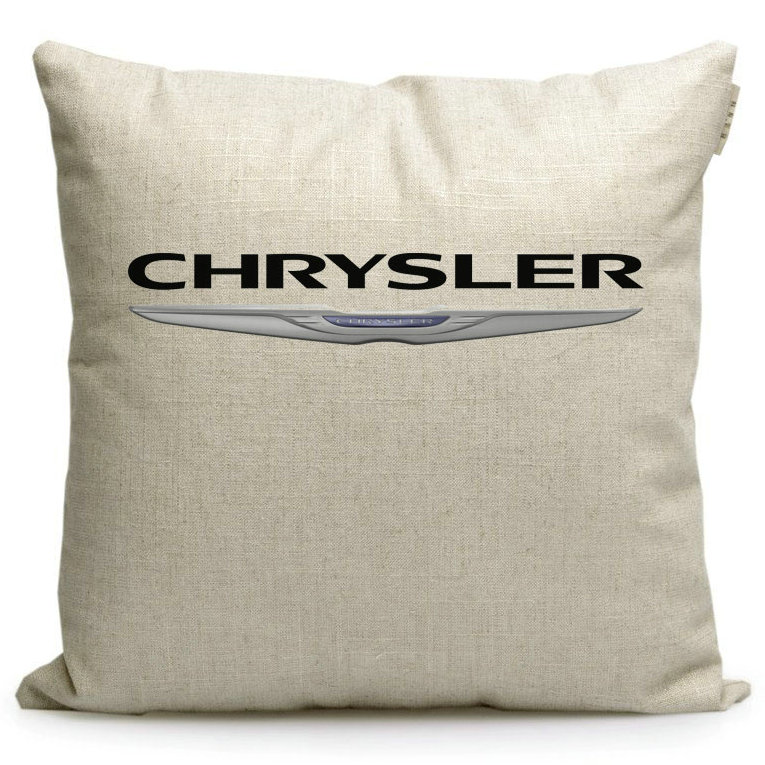 车友会车行赠品 克莱斯勒车标标志纪念品腰枕靠枕靠背靠垫抱枕