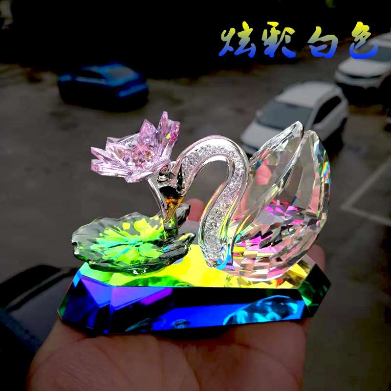 正品水晶天鹅创意汽车香水座情侣车内装饰品个性车用车载漂亮车上