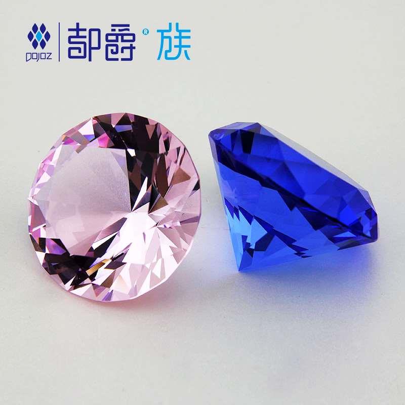 新款水晶大钻石宝石原石模型魔法紫水晶球儿童礼物房间桌面装饰品