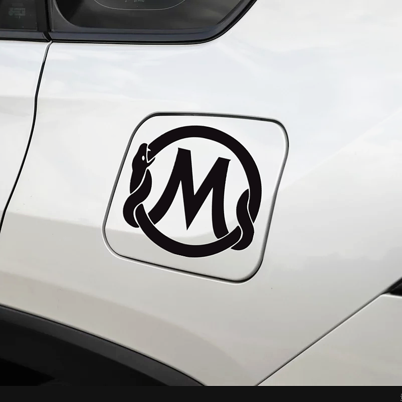 汽车致敬纪念缅怀科比车贴纸黑曼巴logo标志车身门板油箱盖贴后窗