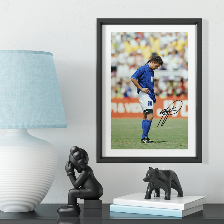 94年世界杯巴乔失点彩色背影瞬间相框照片墙 BAGGIO球迷礼物球馆