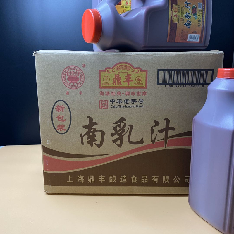 上海鼎丰南乳汁2.2kg*6桶整箱商用增色豆腐乳汁红烧肉东坡肉调料