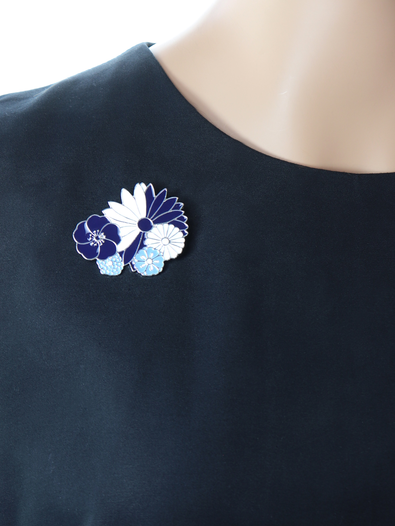 日本京都SOUSOU元素花朵珐琅滴釉胸针胸花配饰小礼物