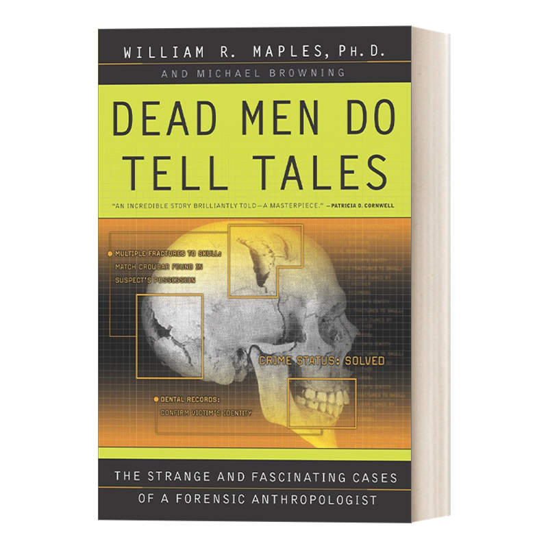 英文原版 Dead Men Do Tell Tales 与骸骨交谈 我希望每一个案件都有答案 法医 犯罪学 豆瓣高分推荐 William R. Maples 进口书籍