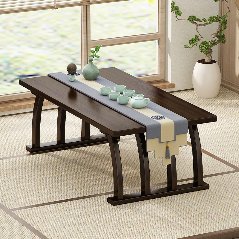 中式飘窗小茶几榻榻米窗台阳台茶桌地毯坐地矮桌小型抄经古风桌子
