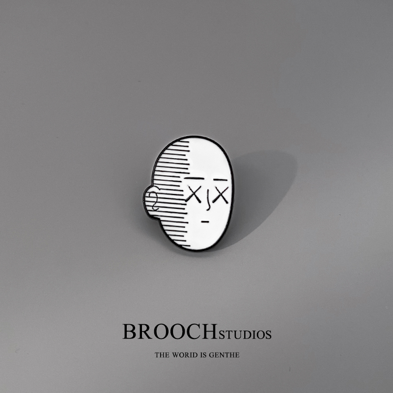 BROOCH 一拳超人漫画系列胸针琦玉卡通徽章2023年新款潮别针配饰