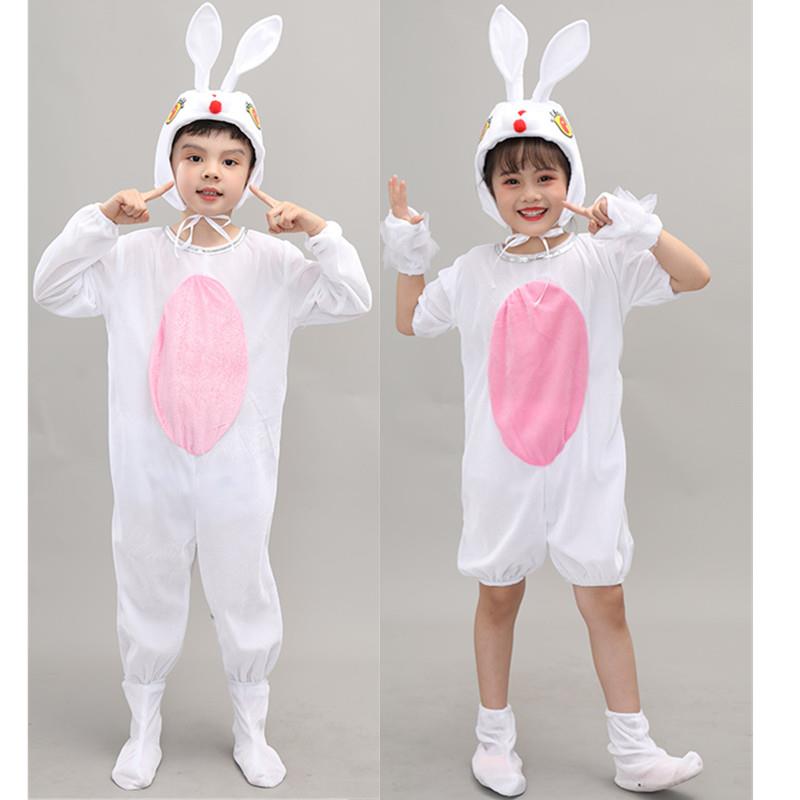小兔子乖乖儿歌舞蹈演出服男女童卡通动物服幼儿园小白兔舞台服装