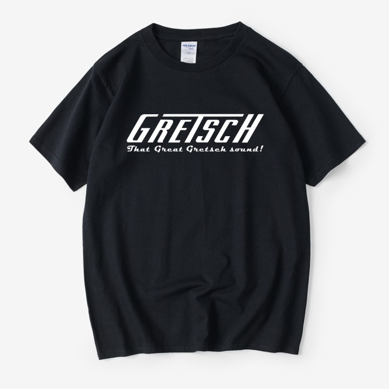 gretsch 格雷奇吉他手乐器周边纯棉短袖T恤摇滚乐队练习演出服装