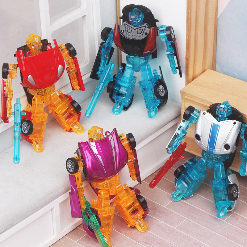 包邮合金汽车战士变形机器人模型儿童宝宝益智玩具男女孩生日礼物