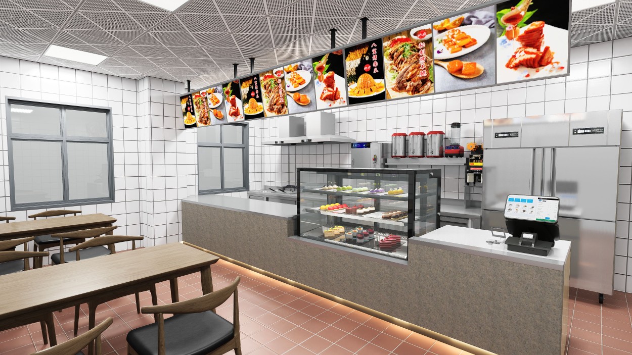 4D商用厨房平面布置 效果图设计 一站式商厨服务 省时省心