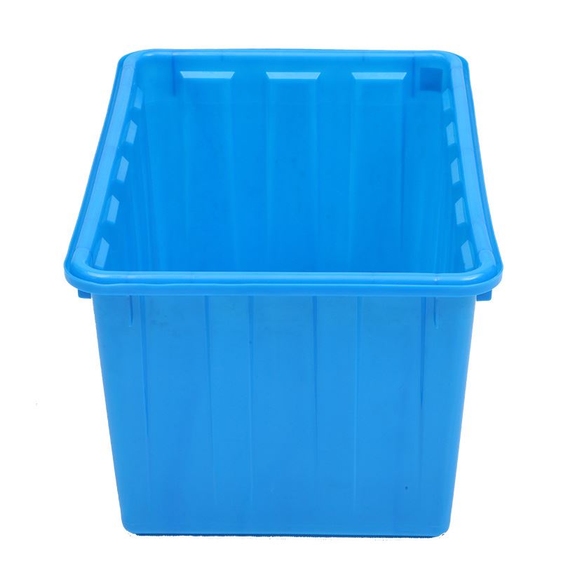 厂现货加厚120方形水产养殖箱 塑料运输周转箱多规格蓝色水箱销