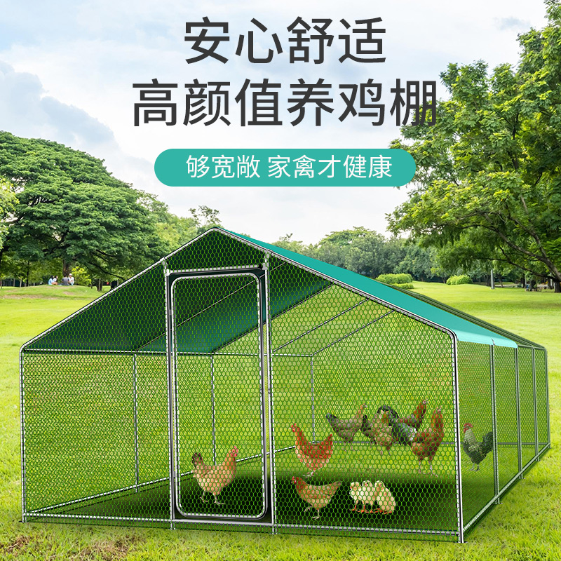 鸡笼子家用室外鸡棚搭建养殖笼养鸡专用大棚鸡屋窝鸽子笼简易组装