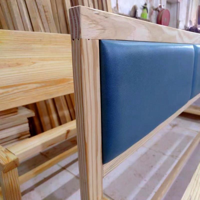 软包架子床农村绷子床老式传统实木老款简易床头床架棕绷架子手工