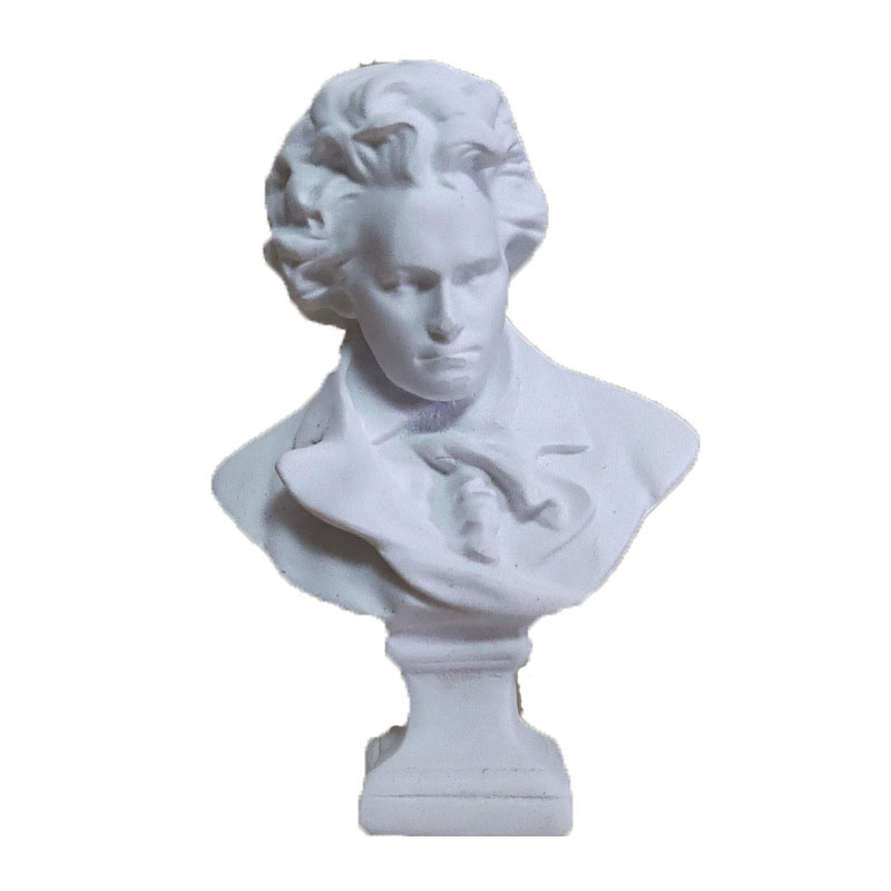 爱梦鸟音乐家莫扎特贝多芬肖邦人物头像雕塑钢琴上的摆件装饰品教